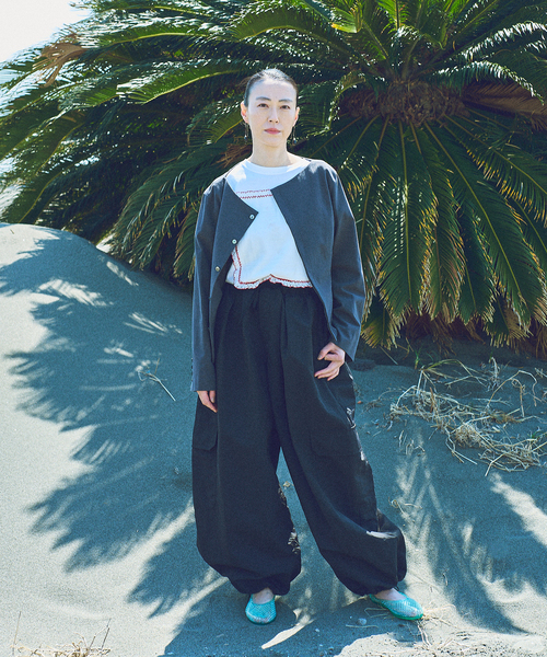 ブラウス シャツ “O”COTTON HIGH TWIST COMPACT シャツ レディース