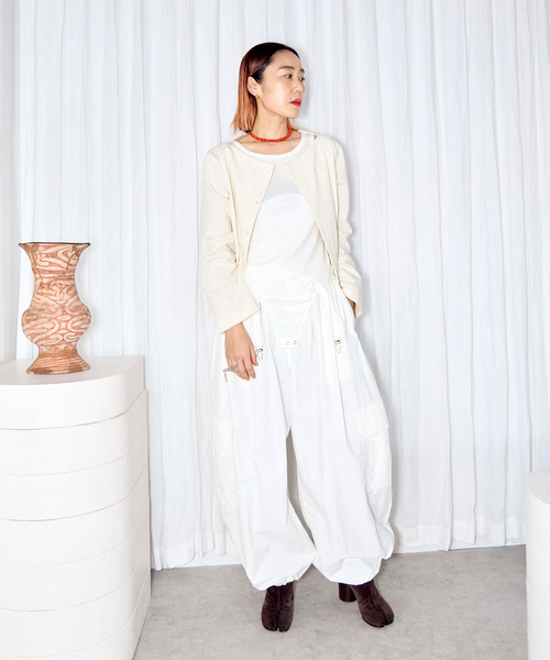 ブラウス シャツ “O”COTTON HIGH TWIST COMPACT シャツ レディース