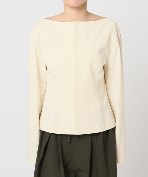 ブラウス シャツ “O”COTTON HIGH TWIST COMPACT シャツ レディース
