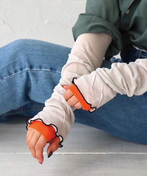 kotohayokozawa アームカバー todo SHRUNK-KNIT ARM COVER