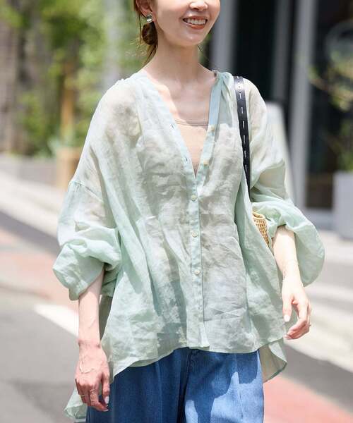 新品 イエナ ブラウス シャツ ラミースキッパーシャツ レディース SLOBE IENA ブラウス シャツ 「追加」ラミースキッパーシャツ