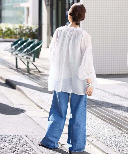 SLOBE IENA ブラウス シャツ ラミースキッパーシャツ レディース