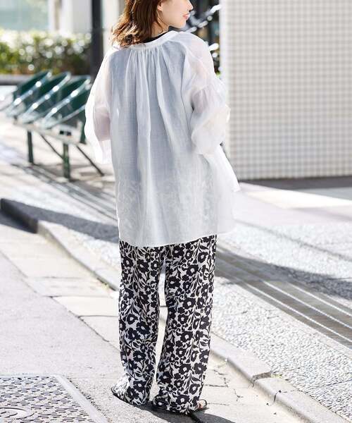 SLOBE IENA ブラウス シャツ ラミースキッパーシャツ レディース