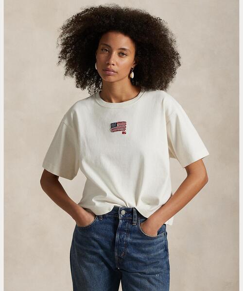 POLO RALPH LAUREN tシャツ フラッグ コットン ジャージー