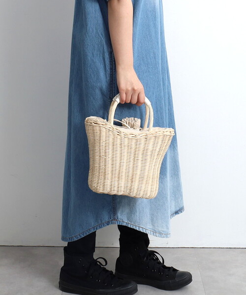 COOCO（クーコ） かごバッグ カゴバッグ ラタンカゴバッグ : ZOZOTOWN