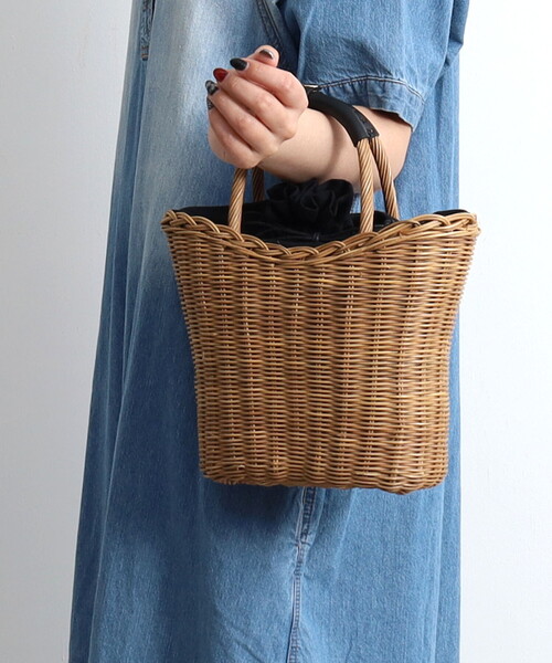 COOCO（クーコ） かごバッグ カゴバッグ ラタンカゴバッグ : ZOZOTOWN