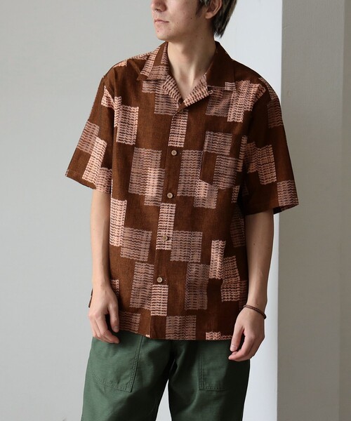 fennica（フェニカ） シャツ 久留米絣 開襟シャツ メンズ : ZOZOTOWN