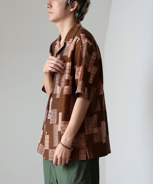 fennica シャツ 久留米絣 開襟シャツ メンズ : ZOZOTOWN Yahoo