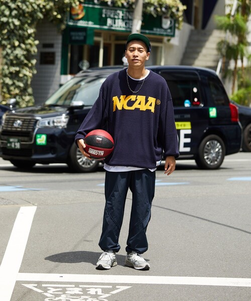 「NCAA」 長袖ニット X-LARGE グレー メンズ_画像3