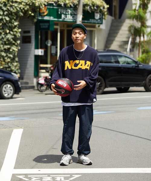 「NCAA」 長袖ニット X-LARGE グレー メンズ_画像4