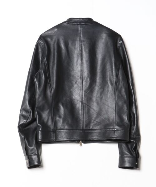 EMMETI（エンメティ） レザーブルゾン 48 ブラック メンズ : ZOZOTOWN