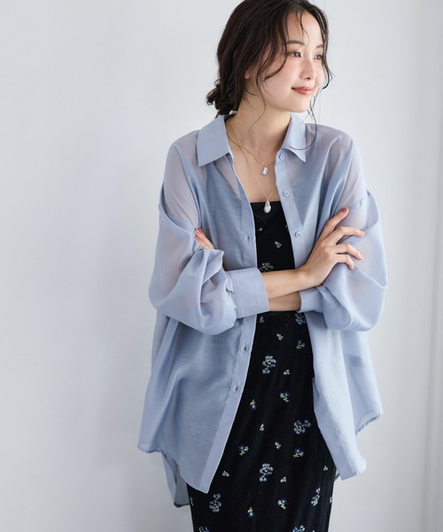mysty woman（ミスティウーマン） ブラウス シャツ 夏 「再入荷/洗濯機