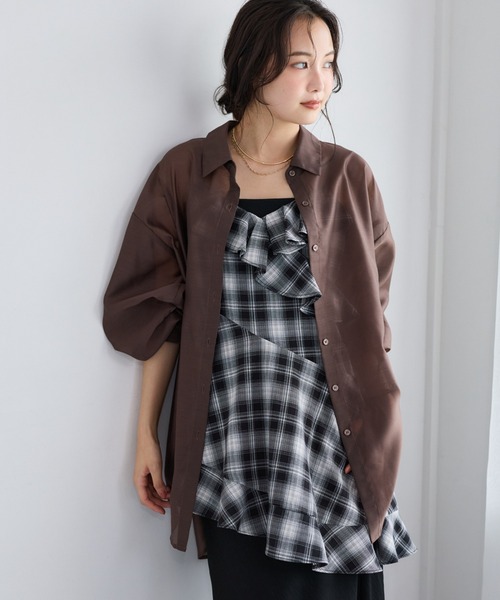 mysty woman（ミスティウーマン） ブラウス シャツ 夏 「再入荷/洗濯機