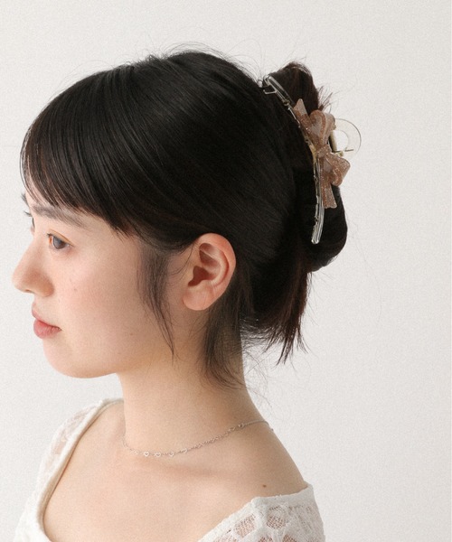 Heather（ヘザー） ヘアクリップ ラメリボンバンス 526046 : ZOZOTOWN