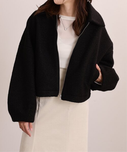 「RAY CASSIN」 ジップアップブルゾン FREE ブラック レディース_画像4