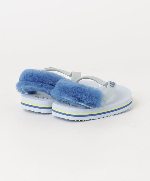 UGG サンダル　ホワイト／ベビーブルー UGG LA ALTO STITCH BLUE 24SS-I（アグ ラ アルト ステッチ