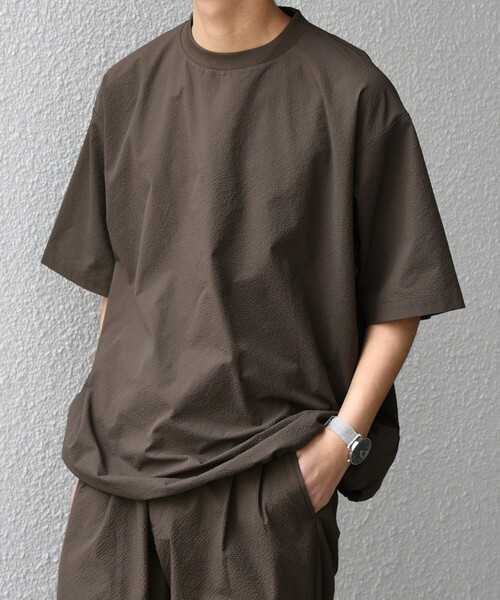 SHIPS any tシャツ any:「撥水/軽量/ストレッチ」SOLOTEX(R) シア
