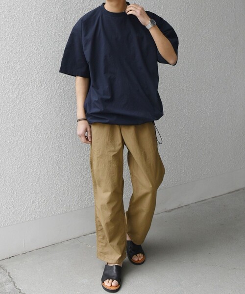 美品✨ships any SOLOTEX セットアップ シアサッカー ネイビー SHIPS any:〈撥水/軽量/ストレッチ〉SOLOTEX(R) シアサッカー