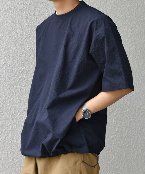 美品✨ships any SOLOTEX セットアップ シアサッカー ネイビー SHIPS｜SHIPS any: <撥水・軽量・ストレッチ>SOLOTEX(R) シア