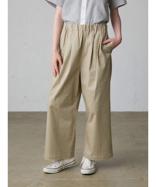MidiUmi（ミディウミ） パンツ ツイルイージーパンツ レディース
