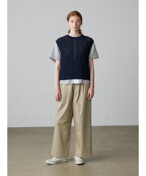 MidiUmi（ミディウミ） パンツ ツイルイージーパンツ レディース