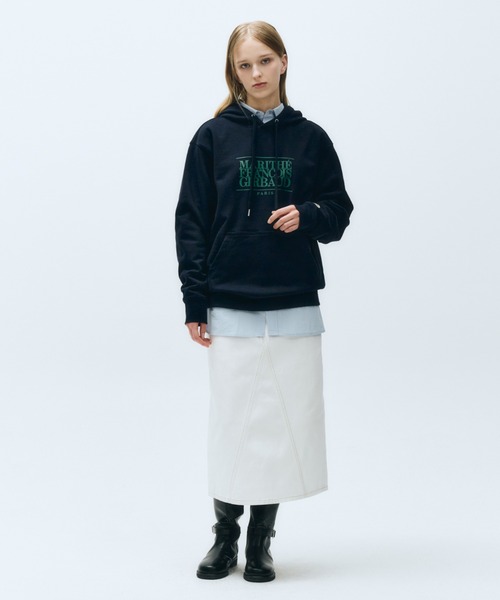 Marithe + Francois Girbaud クラシックロゴ パーカー MARITHE + FRANCOIS GIRBAUD パーカー CLASSIC LOGO HOODIE