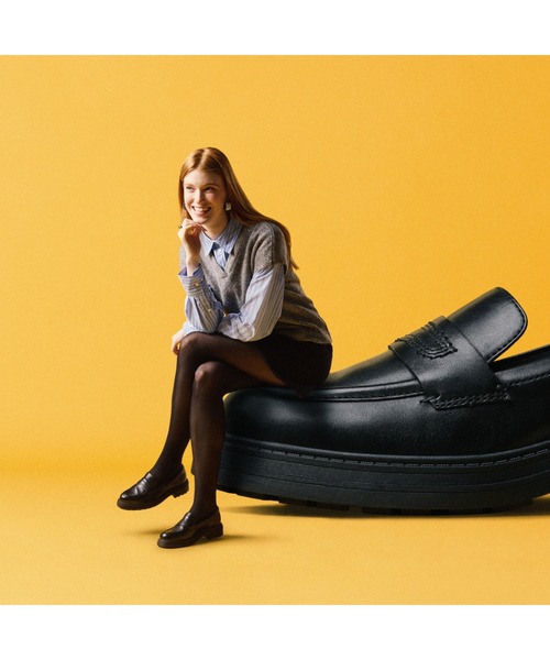 Clarks ブラック ローファー EUR38(23.5㎝) Clarks（クラークス） ローファー Orinoco3 Edge / オリノコ3エッジ