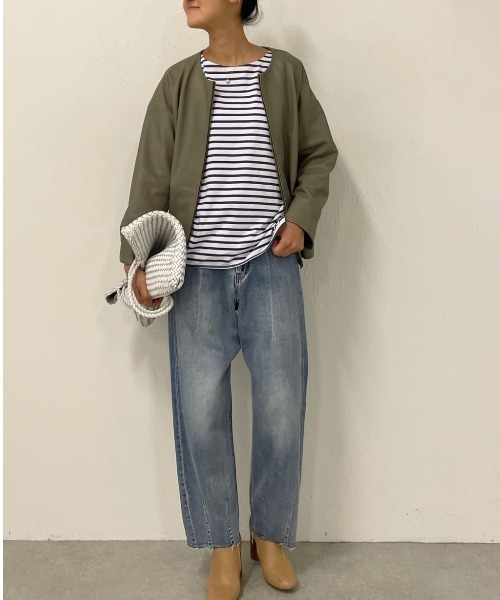 BEARDSLEY 「BEARDSLEY」 長袖カットソー 0 ブルー レディース