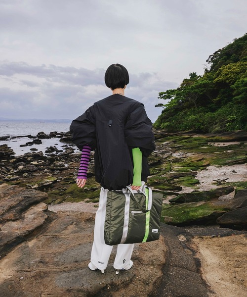OMMO（オーエムエムオー） トートバッグ 大きめ PADDED NYLON 2WAY