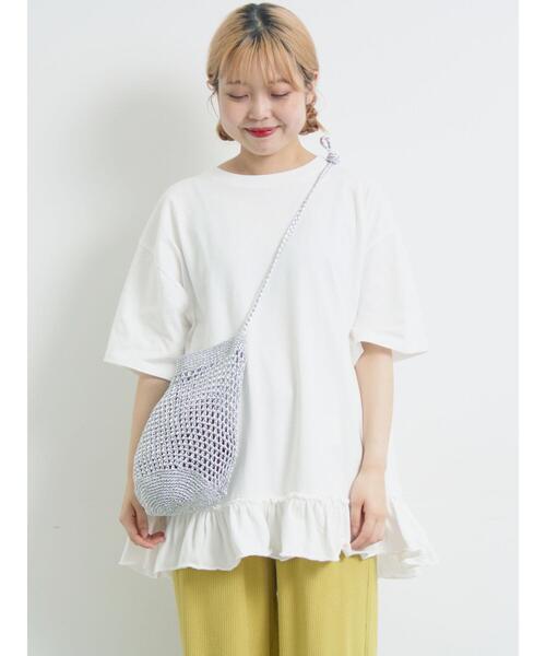 裾フリルチュニックTシャツのおすすめ人気商品一覧 通販
