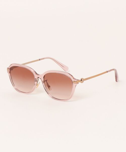 【極美品】COACH サングラス HC8233 フラワーモチーフ 茶 付属品完備 COACH（コーチ） サングラス 「COACH/コーチ」スクエア サングラス