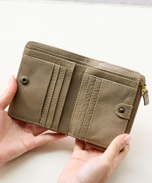 ミニ 二つ折り 二つ折り財布 財布 zucchero ズッケロ 折財布 ミニ財布