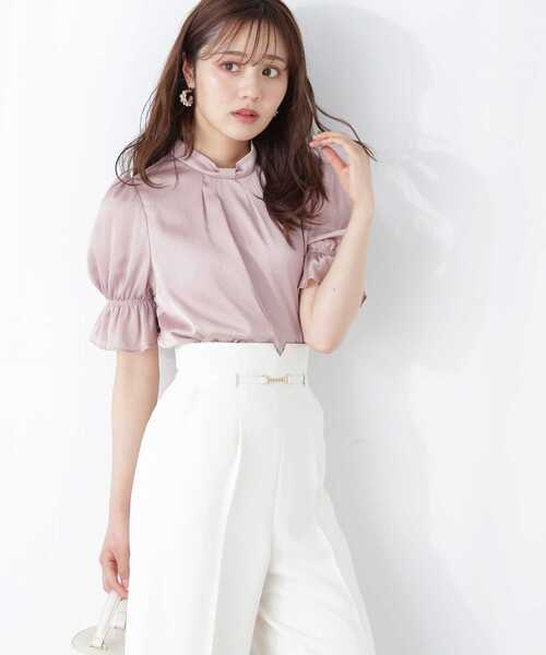 「PROPORTION BODY DRESSING」 7分袖ブラウス SMALL ホワイト レディース_画像2