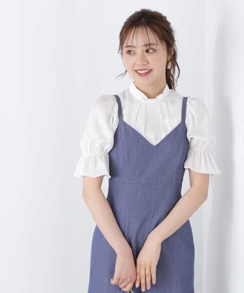 「PROPORTION BODY DRESSING」 7分袖ブラウス SMALL ホワイト レディース_画像7