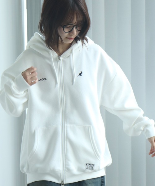 パーカー(カンゴール) KANGOL（カンゴール） パーカー 別注コラボオーバーサイズ裏起毛ロゴ