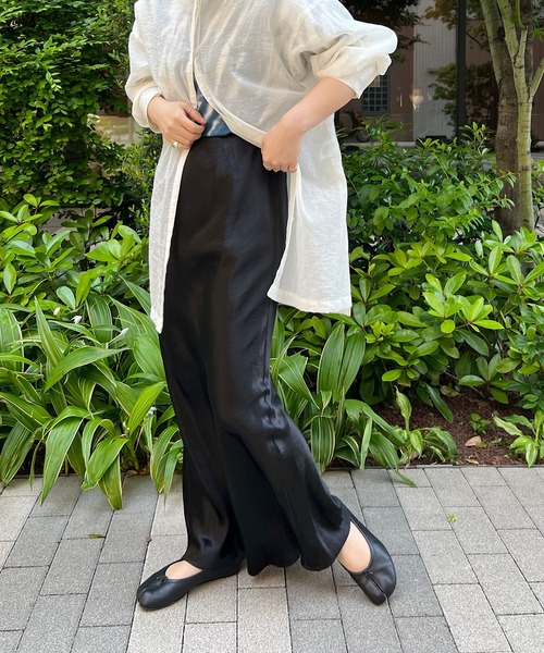 【値下げしました】ENOF ブラックロングスカート　L ENOF ロングスカート L ブラック レディース : ZOZOTOWN Yahoo!店