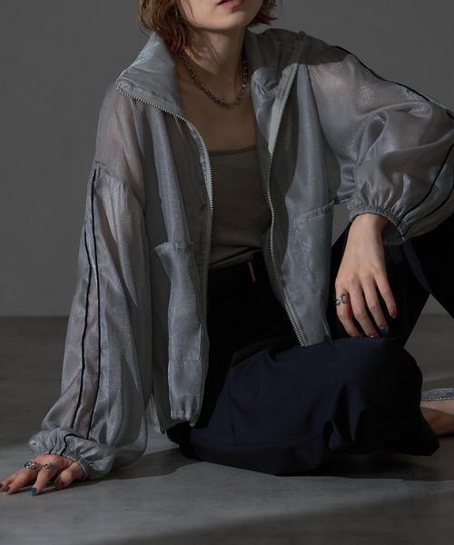 【特別セール❣️】国内完売品　アディダス シアージャケット　シアーブルゾン　グレー レディース 【adidas】 アディダス W SHEER JKT アウター KR4480 ABC