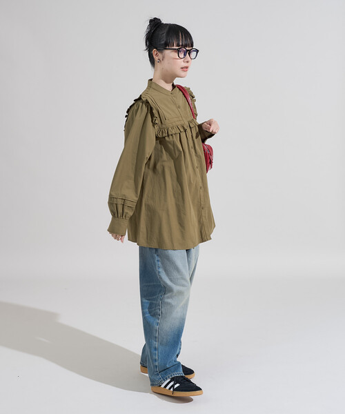 ブラウス シャツ スクエア スタンドフリルブラウス レディース | FREAK'S STORE | 16