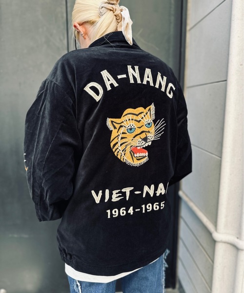 ジャケット・アウター HOUSTON / COTTON VELVETEEN VIETNA JACKET HOUSTON（ヒューストン） スカジャン HOUSTON / COTTON VELVETEEN