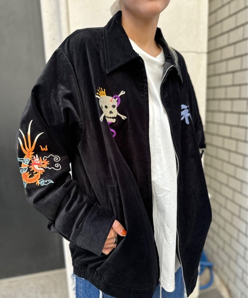 Houston スカジャン HOUSTON スカジャン / QUILTING RAYON SOUVENIR JACKET 51392