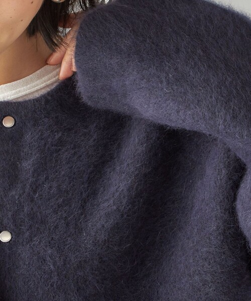 SHIPS（シップス） ノーカラーコート コート フォックス ブレンド ノー