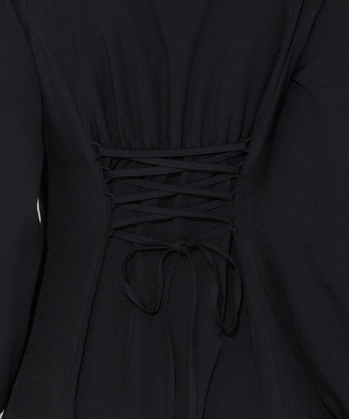 AND COUTURE（アンドクチュール） ワンピース レイヤード襟フロントZIP