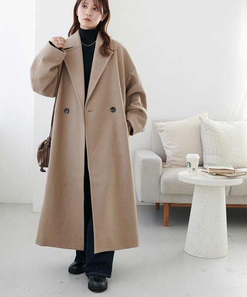 新品未使用タグ付☆完売品 今季 中空糸チェスターコート Discoat（ディスコート） コート チェスターコート 中空糸チェスター