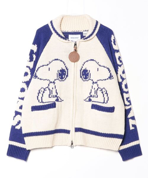 セーター ニット 「72」「PEANUTS/ピーナッツ」スヌーピー カウチン