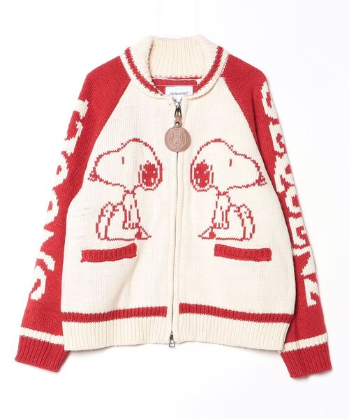 セーター ニット 「72」「PEANUTS/ピーナッツ」スヌーピー カウチン