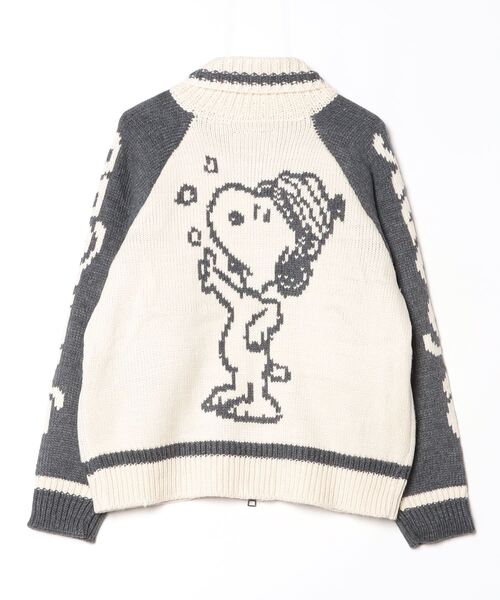 セーター ニット 「72」「PEANUTS/ピーナッツ」スヌーピー カウチン