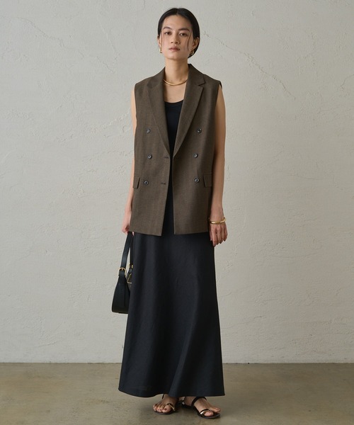 「LOUNGEDRESS」 ロングスカート FREE ベージュ レディース_画像4