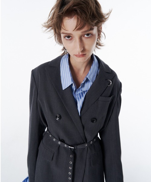 josemoon BELTED TAILORED JACKET