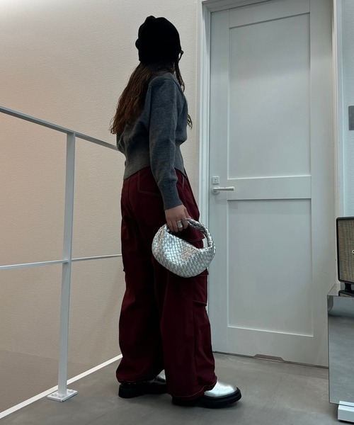 CFT. カーゴパンツ ステッチサスペンダーカーゴパンツ レディース