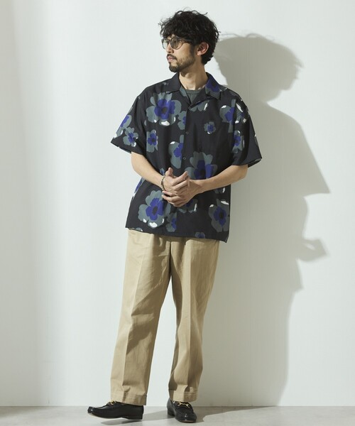 「Firsthand」 半袖シャツ L ベージュ メンズ_画像9
